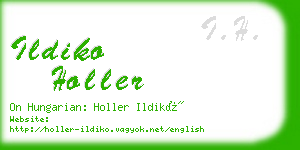 ildiko holler business card